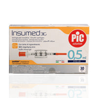 Pic Insumed 0.5ml Insulin Syringe 31g 30'S