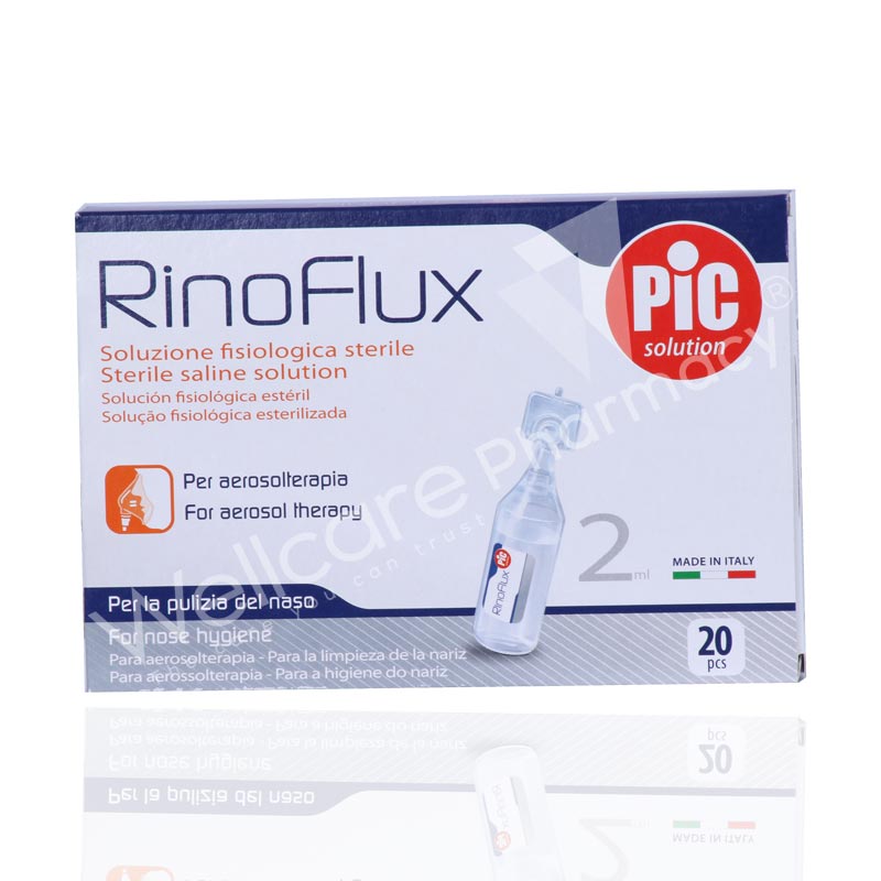 Pic Rinoflux Sterile Saline Solution 2Mlx20's