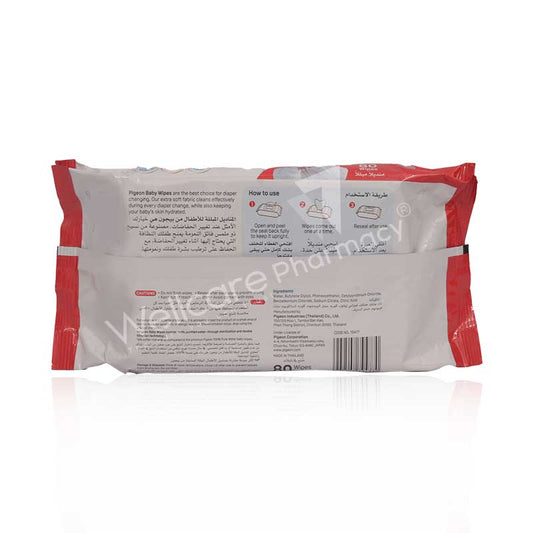Pigeon 100% Pure Water Baby Wipes 80'S 