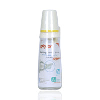 Pigeon Glass Feeding Bottle K-8 With Handle 240ml