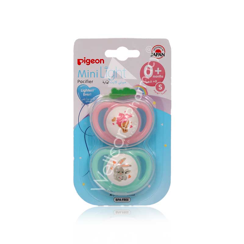 Pigeon Minilight Pacifer Double Girl Ice Cream & Rabbit 0+M (S) Pigeon Minilight Pacifer Double Girl Ice Cream & Rabbit 0+M (S)