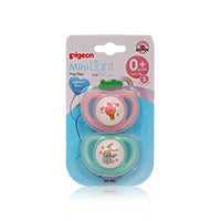 Pigeon Minilight Pacifer Double Girl Ice Cream & Rabbit 0+M (S)