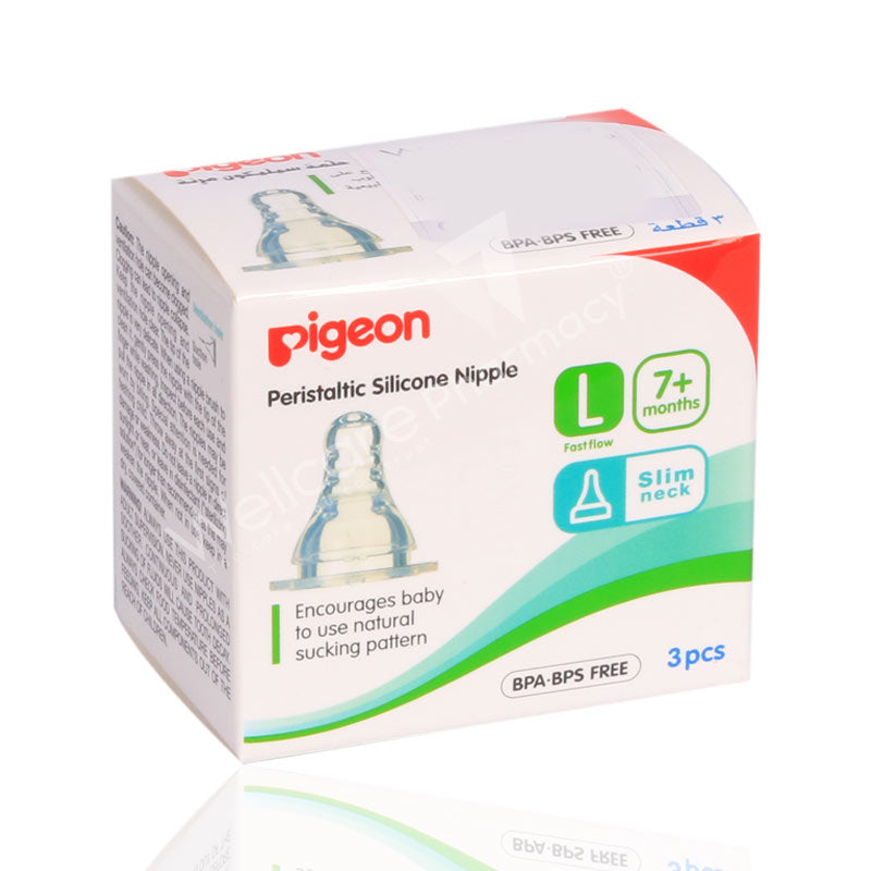 Pigeon Silicone Nipple Large 3'S
