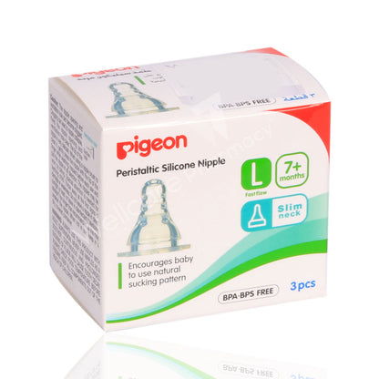 Pigeon Silicone Nipple Large 3'S