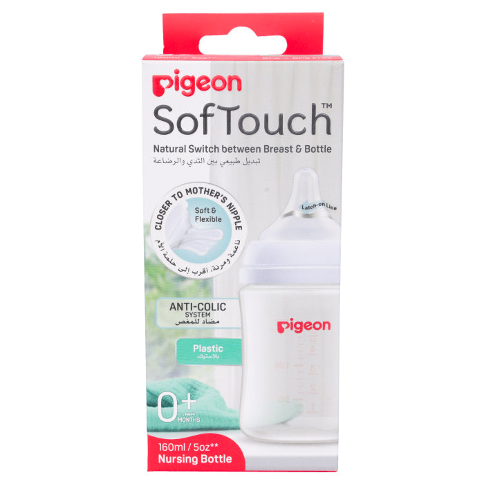 PIGEON SOFTOUCH WN3 NURSING BOTTLE PLASTIC 160ML