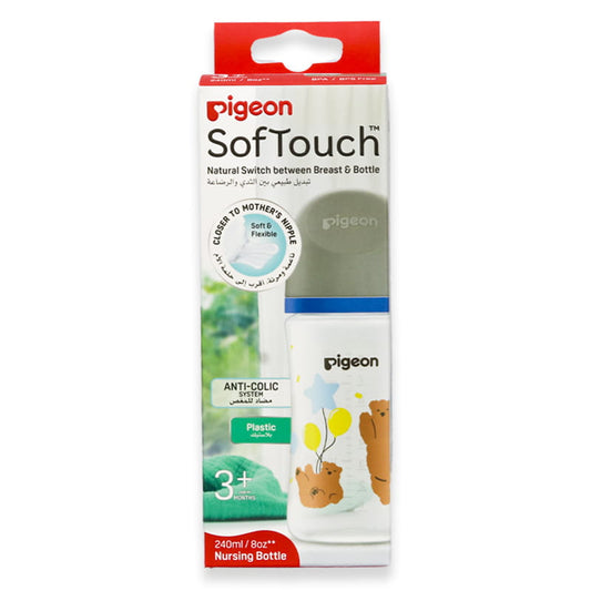 Pigeon Softouch Wn3 Nursing Bottle Plastic Bear 240ml