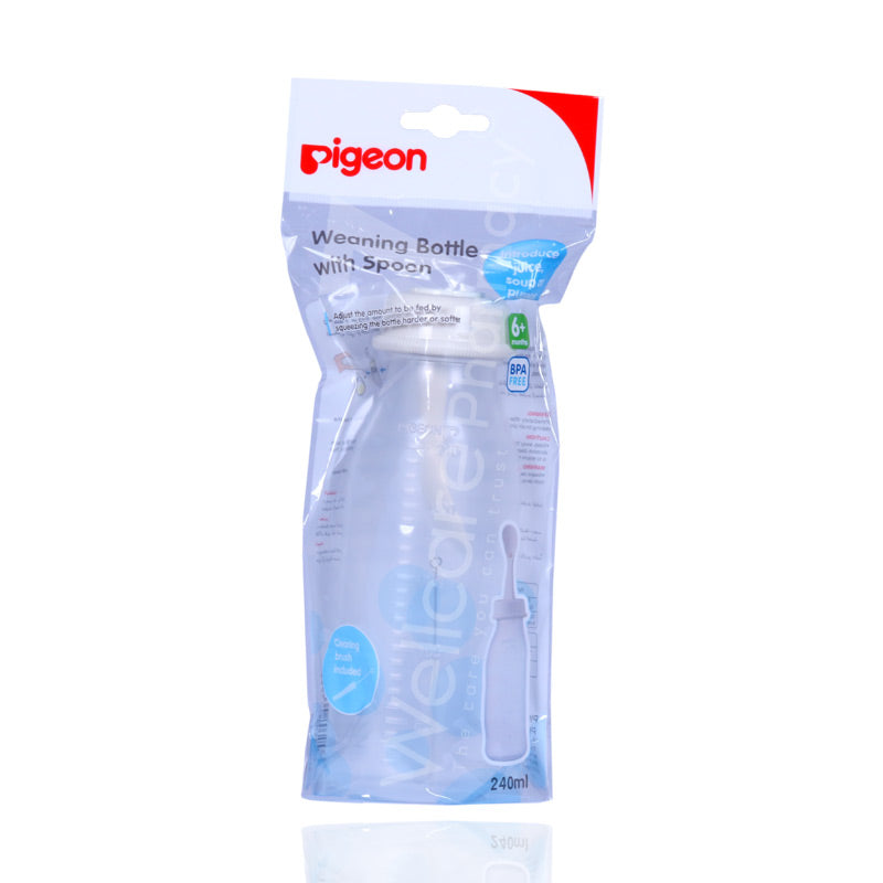 Pigeon Weaning Bottle With Spoon 240Ml