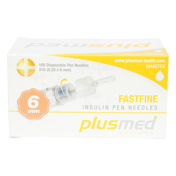 Plusmed Fastfine Insulin Pen Needles 6Mm 31G 100'S Plusmed Fastfine Insulin Pen Needles 6Mm 31G 100'S