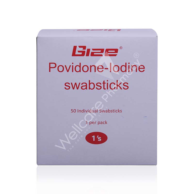 POVIDONE IODINE SWAB STICK 50'S