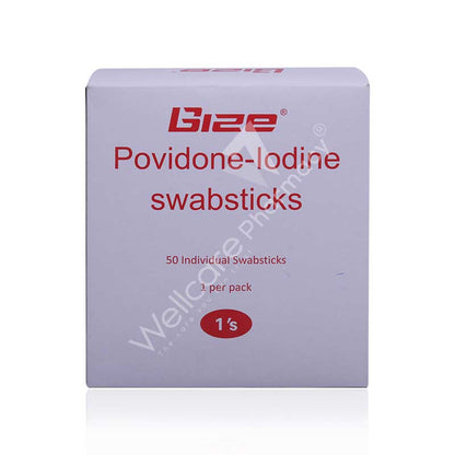 POVIDONE IODINE SWAB STICK 50'S