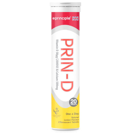 Principle Healthcare Prin-D Lemon Flavour Effervescent Tablets 20'S
