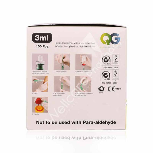 Q-Jet Disposable Syringe 3Ml 23G 100'S
