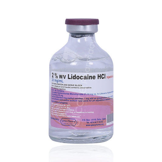 Qatar Pharmalidocaine 2% Vial 50Ml