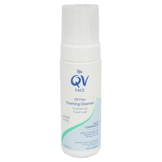 Qv Face Oil Free Foaming Cleanser 150ml - Wellcare Pharmacy