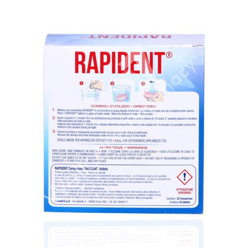 Rapident Denture Cleanser Tablets 32'S