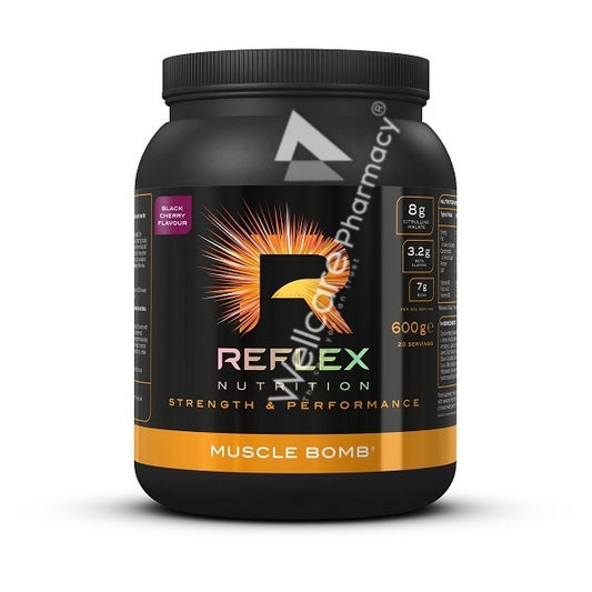 REFLEX NUTRITION MUSCLE BOMB WITH COFENE BLACK CHERRY 600GM