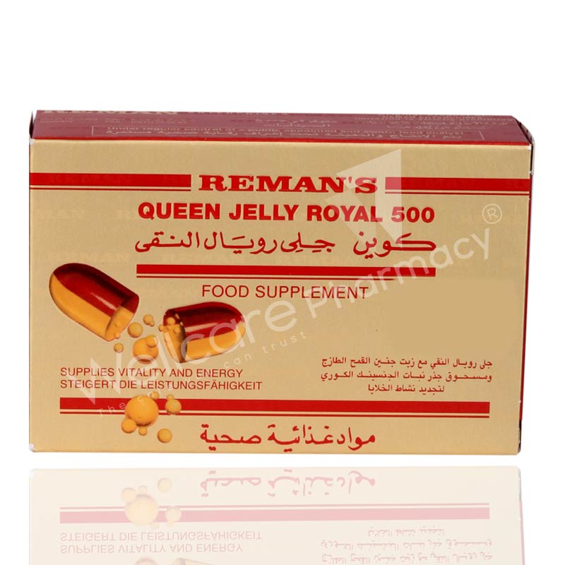 Reman'S Queen Jelly Royal 500mg Capsules 30'S