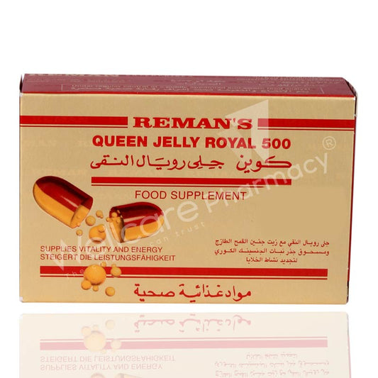 Reman'S Queen Jelly Royal 500mg Capsules 30'S