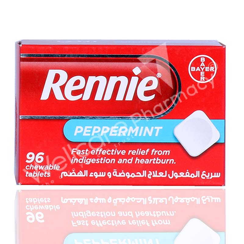 Rennie Chewable Tablets 96'S - Wellcare Pharmacy