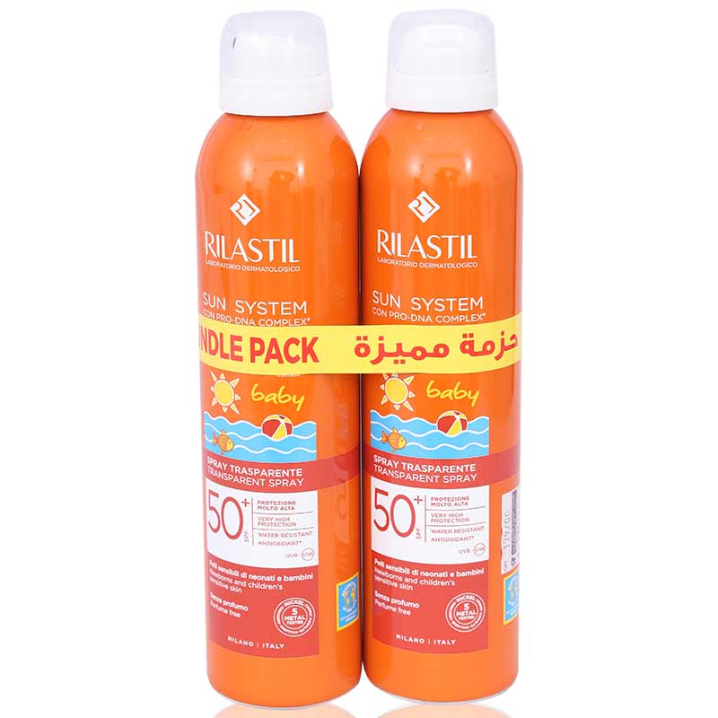 Rilastil 1+1 Sun System Baby Transparent Spray Spf 50+ 200ml