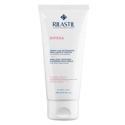Rilastil Difesa Emollient,Soothing Cleansing Face Cream 200ml