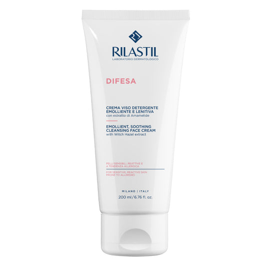 Rilastil Difesa Emollient,Soothing Cleansing Face Cream 200ml
