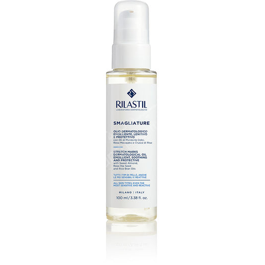 Rilastil Smagliature Stretch Marks Dermatological Oil Emollient Soothing &Protective 100Ml