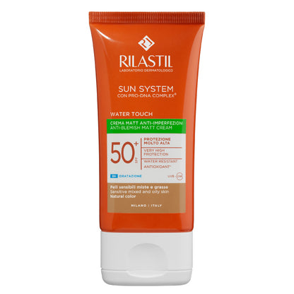 Rilastil Sun System Water Touch Anti Blemish Matt Cream Spf 50+ 50ml - Wellcare Pharmacy