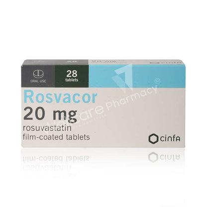 Rosvacor 20Mg Tablets 28'S