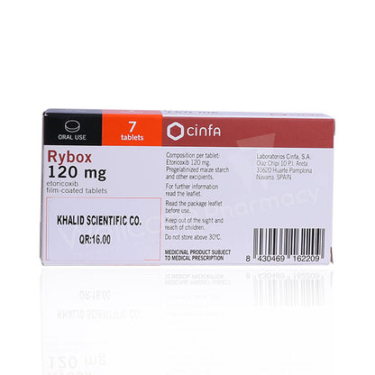 Rybox 120mg Tablets 7'S - Wellcare Pharmacy