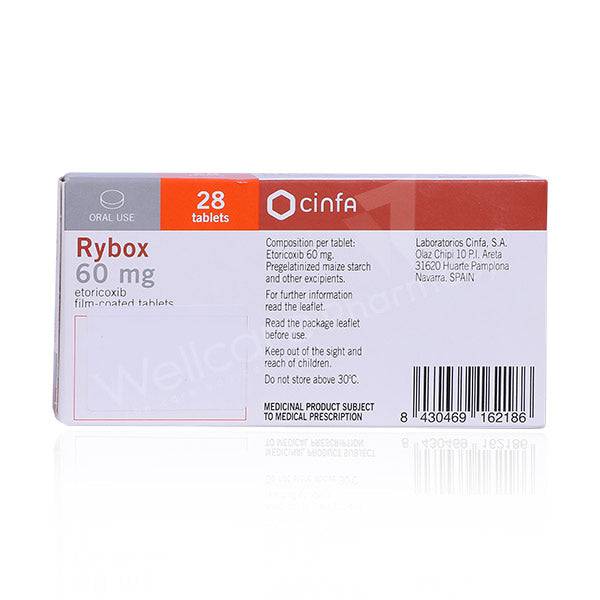 Rybox 60Mg Tablets 28'S Rybox 60Mg Tablets 28'S