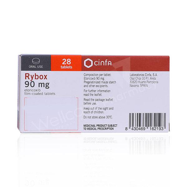 Rybox 90Mg Tablets 28'S Rybox 90Mg Tablets 28'S