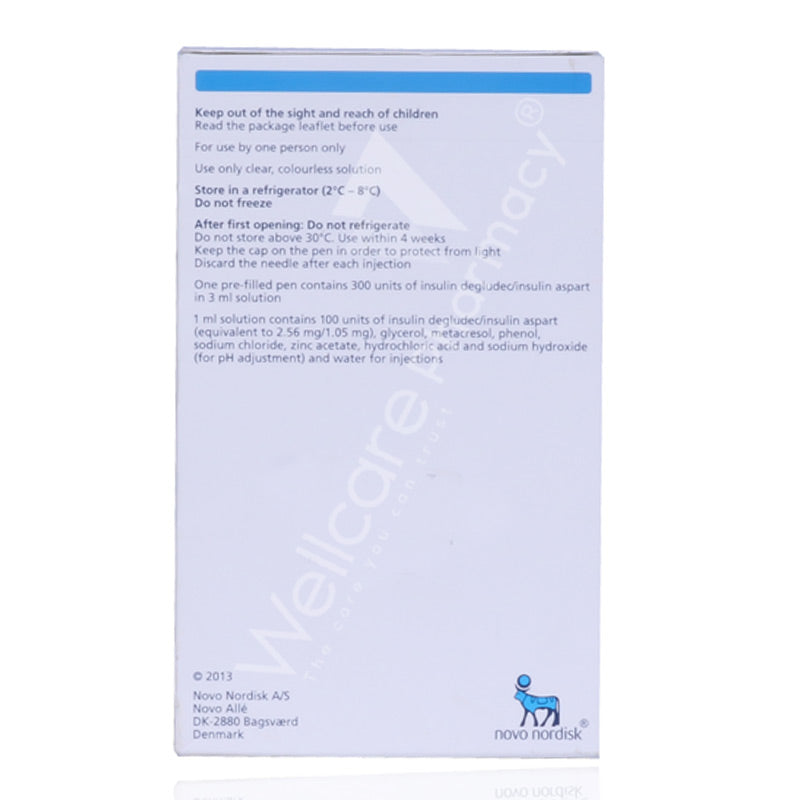 Ryzodeg 100iu/Ml Flex Touch Prefil 5'S