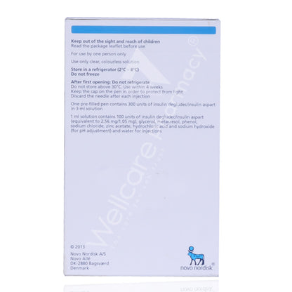 Ryzodeg 100Iu/Ml Flex Touch Prefil 5'S
