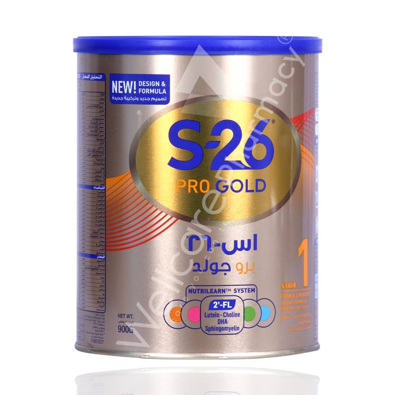 S-26 NO1 PRO GOLD OTO 6M MILK POWDER 900G