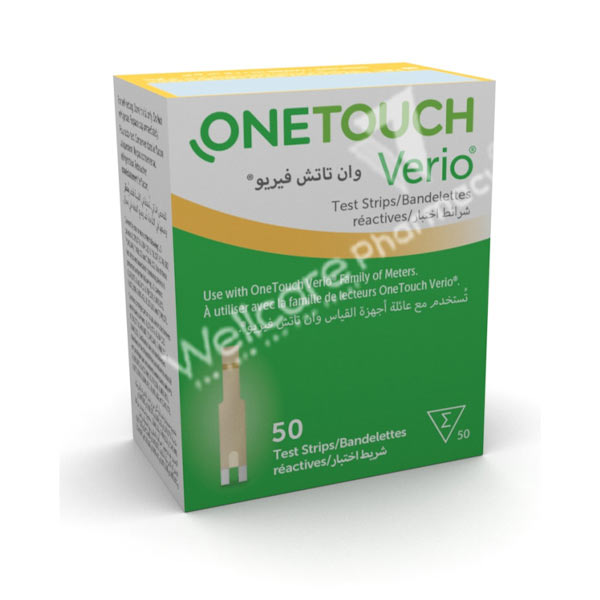 One Touch Verio Test Strips 1X50's