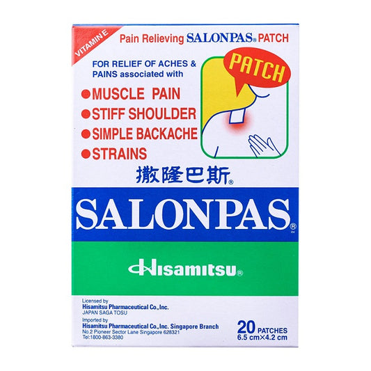 Salonpas Patch 6.5 X 4.2 20'S - Wellcare Pharmacy