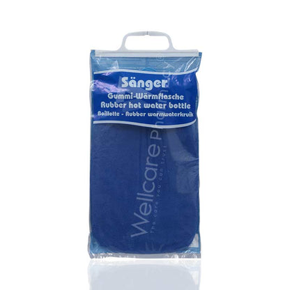 SANGER CLASSIC FLEECE COVER HOT WATER BAG BLUE