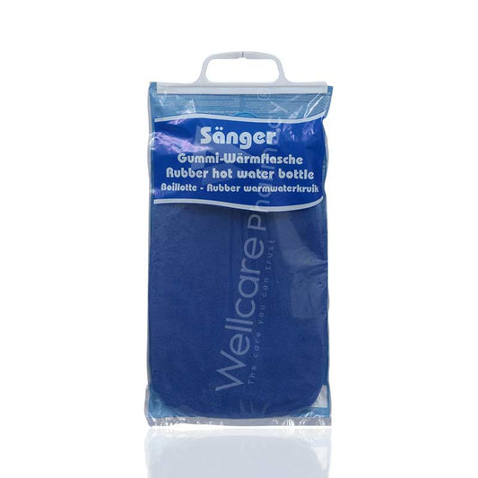SANGER CLASSIC FLEECE COVER HOT WATER BAG BLUE
