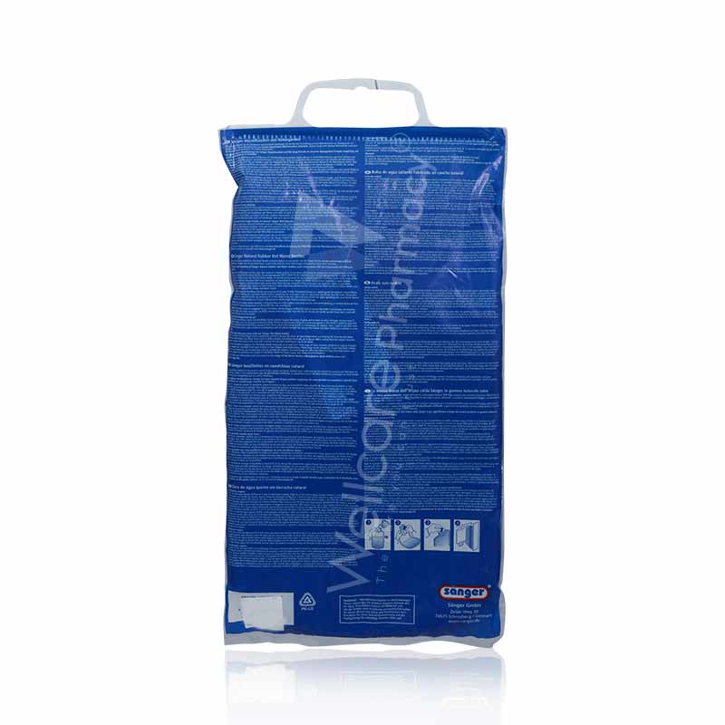 SANGER CLASSIC FLEECE COVER HOT WATER BAG BLUE