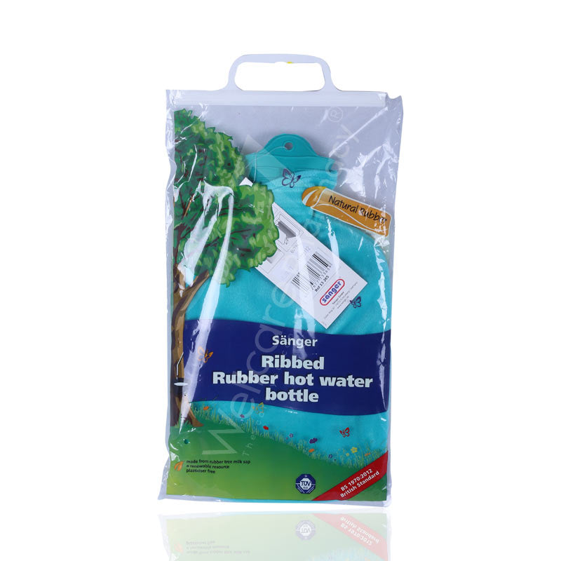 Sanger Hot Water Bag Classic Velour Cover Petrol Green