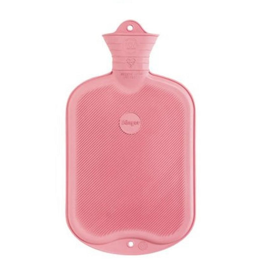 Sanger Hot Water Bag One Side Ribbed Pink