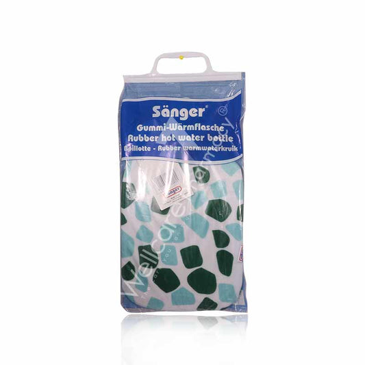 Sanger Soft Velour Cover Green Giraffe Hot Water Bag