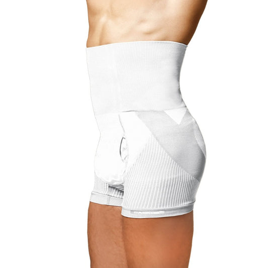 SANKOM CLASSIC BREATHABLE FABRIC SHORTS SHAPER MEN MEDIUM AND LARGE WHITE