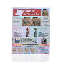 SANKOM CLASSIC PATENT BRA WITH LACE PEACH COLOR M AND L