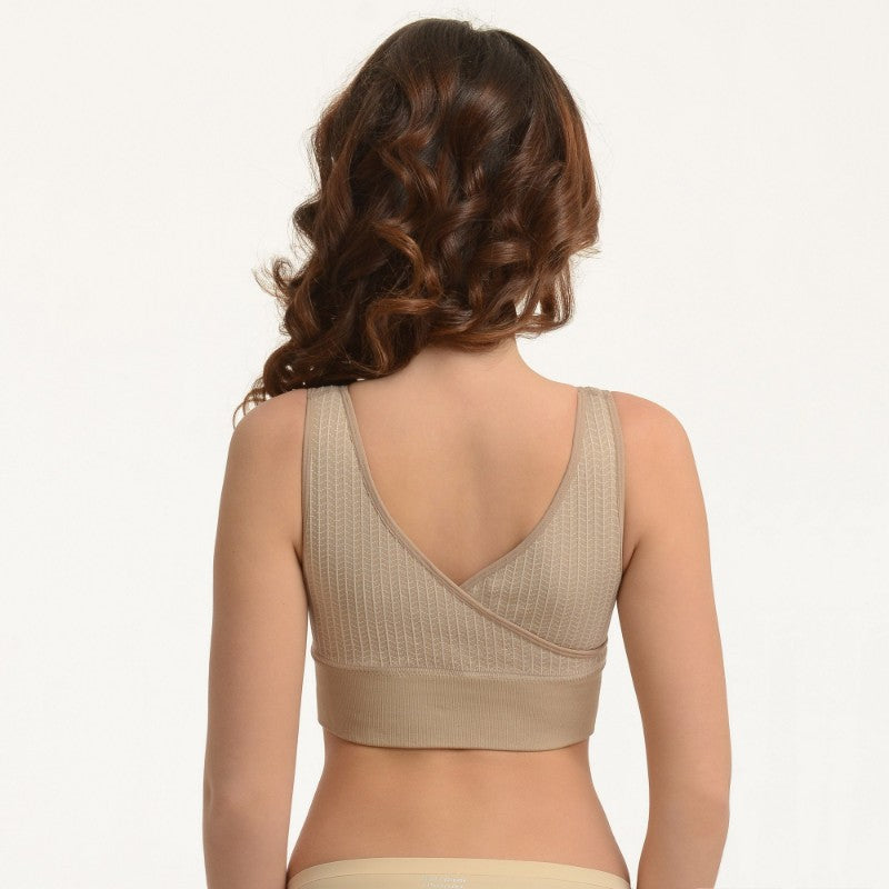 SANKOM FUNCTIONAL PATENT CLASSIC BRA PEACH L AND XL