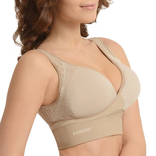 SANKOM FUNCTIONAL PATENT CLASSIC BRA PEACH XXXL
