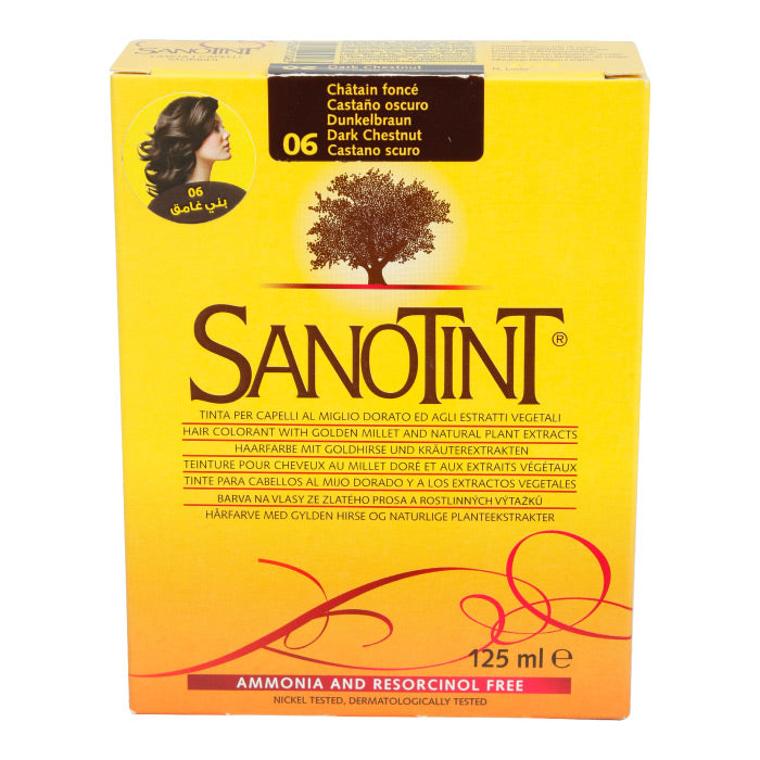 Sanotint 06 Dark Chestnut Hair Colour 125ml