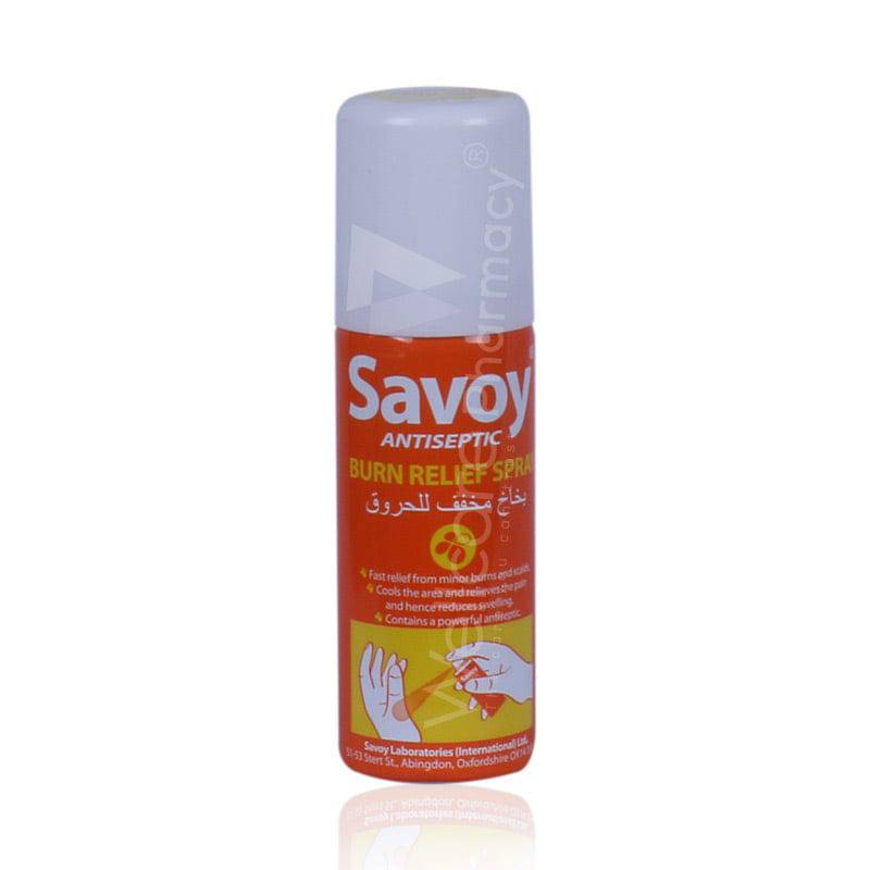Savoy Antiseptic Burn Relief Spray 50Ml