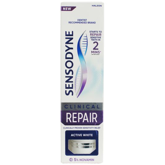 Sensodyne Clinical Repair Active White Toothpaste 75ml - Wellcare Pharmacy